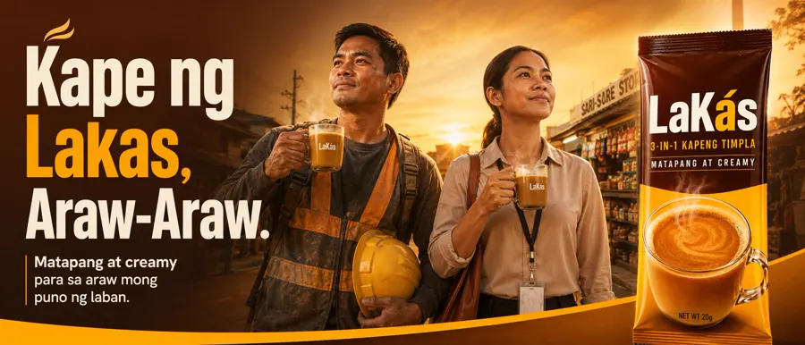 Two workers at golden hour, campaign key visual